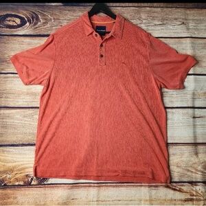 Tommy Bahama Polo Shirt Men -XLarge red  Tencel Weekend Casual Vacation